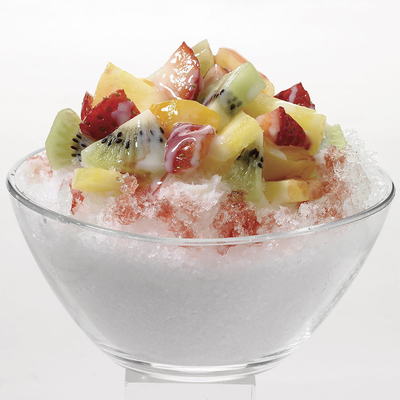 내구성 있고 편리한 26kg Bingsu 면도 얼음 기계 320W 입력 전력으로 만들어졌습니다