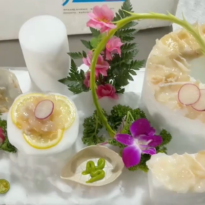 280Kg 24시간 LZ-600 빠른 배송 얼음 제조 물 냉각 스노우키 플레이크 얼음 기계