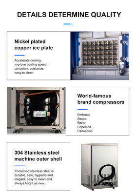50kg/Day LZ-120 24시간 안에 기계 정비소용 상업용 얼음 큐브 기계