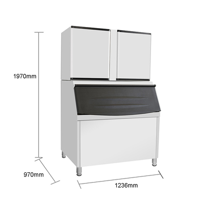 LZ-3300 상업용 얼음 큐브 제조업체 R404A 냉장료로 1500kg Tamuton 272kg 만드는
