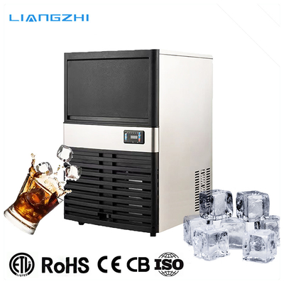 공기 냉각 40kg 24시간 LZ-80 네팔용 상업용 자동 맑은 얼음 큐브 기계