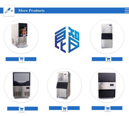 LZ-350 인기 디자인 얼음 큐브 제조 기계 물 필터 123kg 일용량