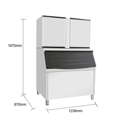 380V 전압 LZ-2000 스마트 상업용 아이스큐브 기계 일일 생산량 900kg